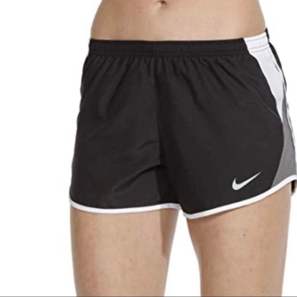 Nike Dri Fit Running Shorts Black/Grey‎ Size Large - Picture 1 of 8